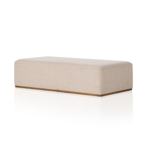 Clive Gibson Taupe Ottoman | ready to ship!
