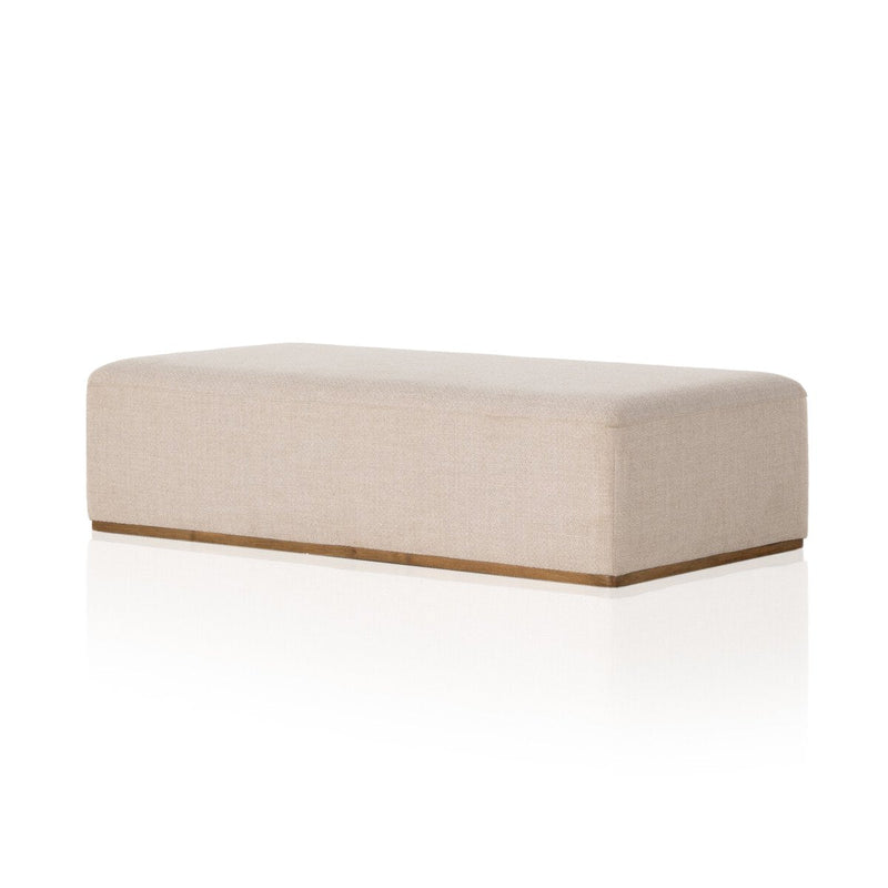 Clive Gibson Taupe Ottoman | ready to ship!