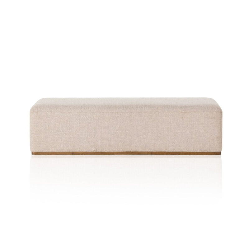 Clive Gibson Taupe Ottoman | ready to ship!