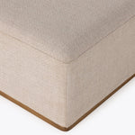 Clive Gibson Taupe Ottoman | ready to ship!