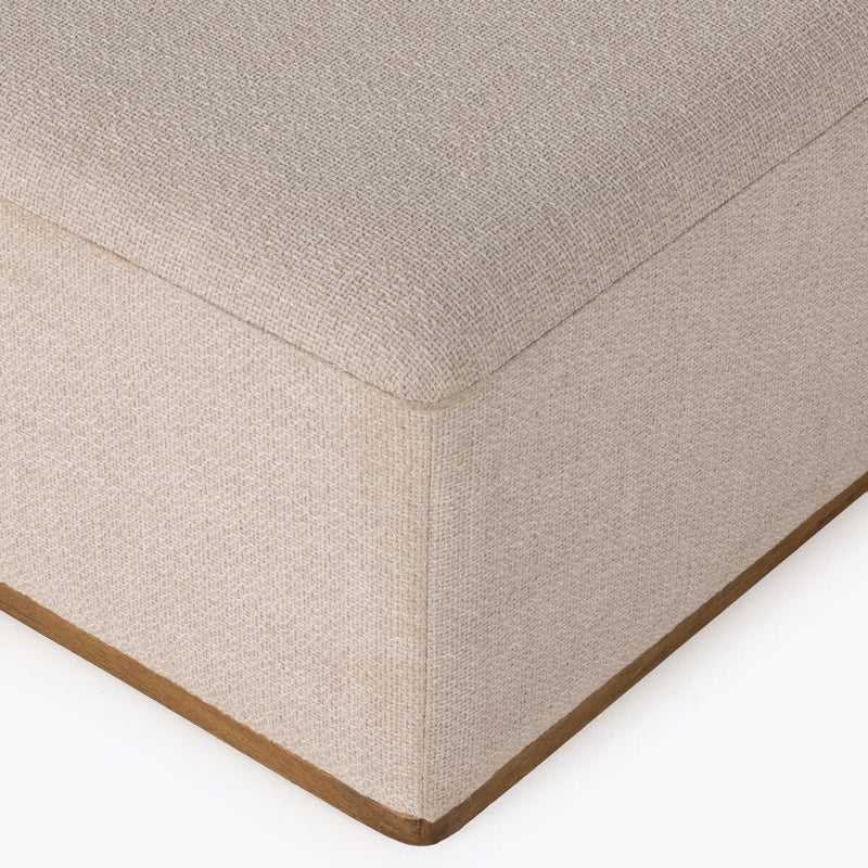 Clive Gibson Taupe Ottoman | ready to ship!
