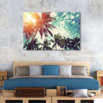 Vintage Style Palm Trees Wall Art