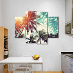 Vintage Style Palm Trees Wall Art