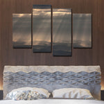 Sunrays And Cloudy Sky Wall Art