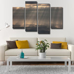 Sunrays And Cloudy Sky Wall Art