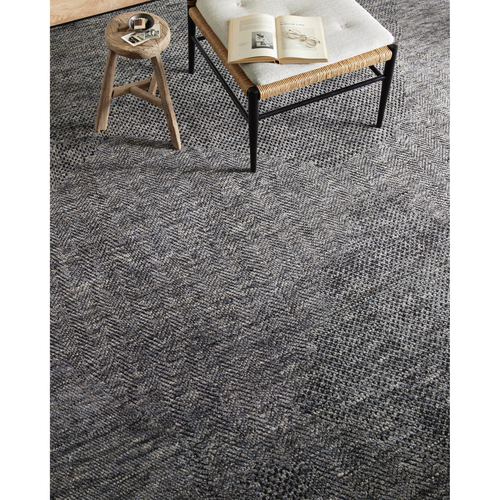Collins Amber Lewis x Loloi Charcoal / Denim Hand-Knotted Rug