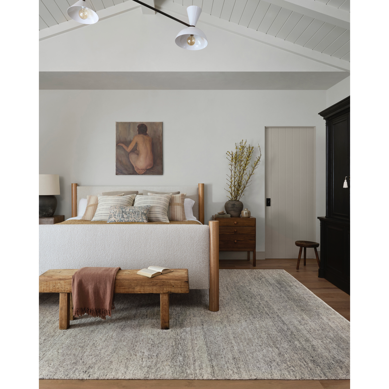 Collins Amber Lewis x Loloi Pebble / Silver Hand-Knotted Rug