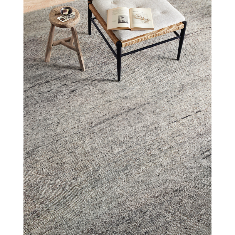 Collins Amber Lewis x Loloi Pebble / Silver Hand-Knotted Rug