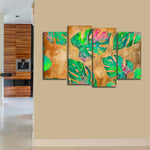 Wild Monstera Leaves Wall Art