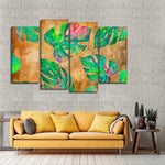 Wild Monstera Leaves Wall Art