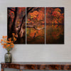 Orange Autumn Lake Wall Art