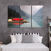 Mountain Lake Kayak Wall Art