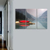 Mountain Lake Kayak Wall Art