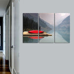 Mountain Lake Kayak Wall Art
