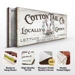 Vintage Cottontail Co Easter Sign II