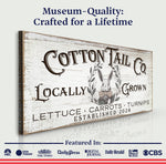 Vintage Cottontail Co Easter Sign II