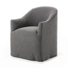 Cove Bergamo Charcoal Dining Chair With Casters | shipping 11/20/2025