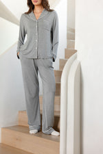 Women's Stretch-Knit Long Sleeve Bamboo Pajama Set