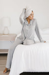 Women's Stretch-Knit Long Sleeve Bamboo Pajama Set