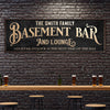 Custom Basement Bar and Lounge Sign