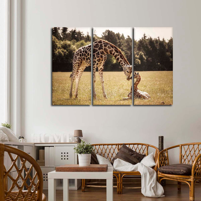 Loving Giraffes Wall Art