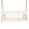 Amish Casual 5 Foot White Stain Mission Porch Swing