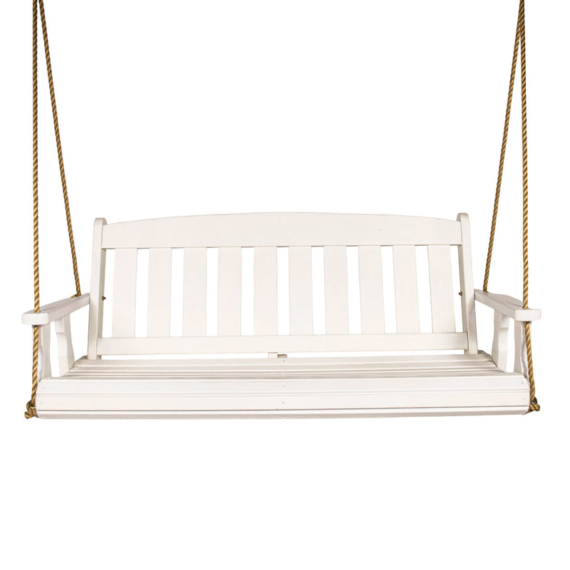 Amish Casual 5 Foot White Stain Mission Porch Swing