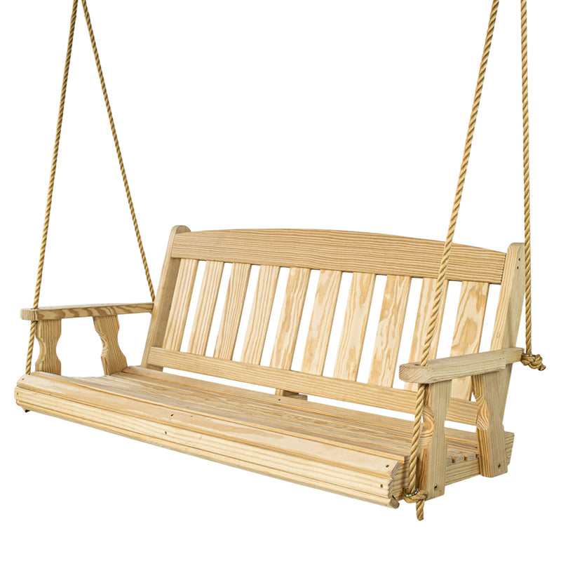 Amish Casual 5 Foot Unfinished Mission Porch Swing