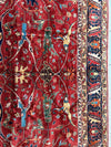 Hand-Knotted Afghani Bidjar Wool Rug – 9’x12’6” – Intricate Geometric & Floral Motifs