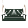 Keystone Amish Co. Sunburst Porch Swing, 6 Foot, Dark Green