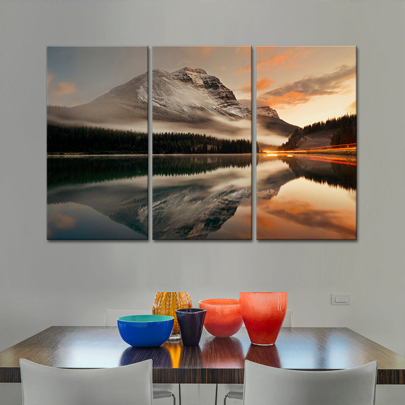 Lake At Sunset Wall Art