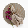 Starfish skinny napkin rings, bronze, set of four