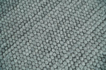 6x9 and 8x10 Solid Gray Wool Blend Felted Chunky Hand Woven Area Rug | DOV5