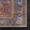 Rust Baki Tradional Washable Area Rug