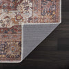 Rust Elki Vintage Medallion Washable Area Rug