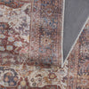 Rust Elki Vintage Medallion Washable Area Rug