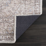 Cream Holi-2301 Washable Area Rug