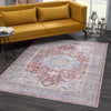 Brown Bagamanoc Medallion Washable Area Rug