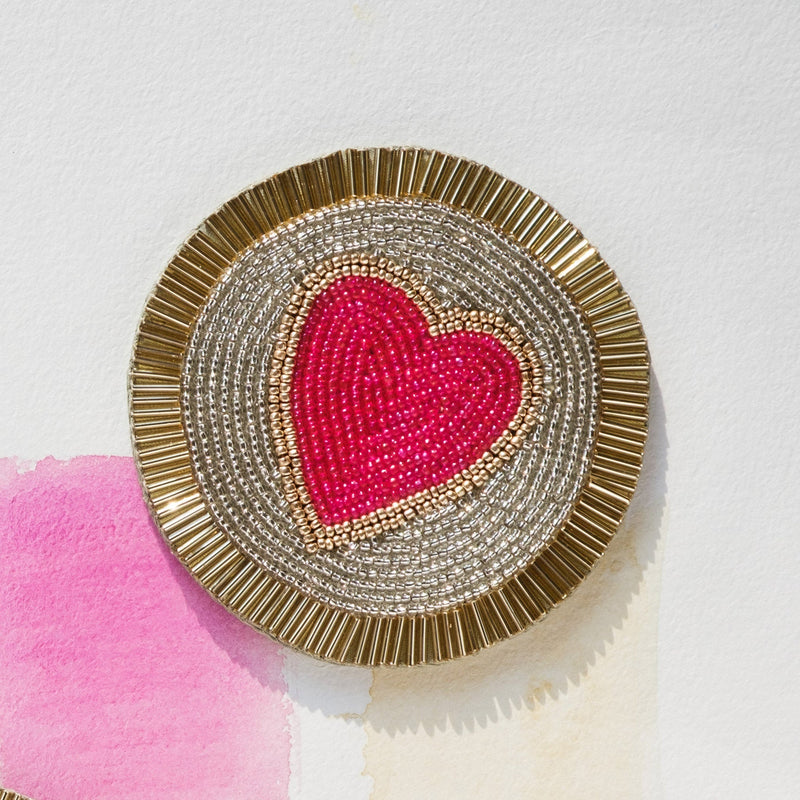 Heart coasters