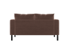 The Essential Loveseat Sectional in Recycled Velvet