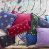 Bow pillow, red