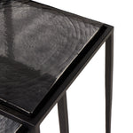 Dexter Smoked Black Cast Glass Nesting Tables | ready to ship!