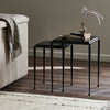 Dexter Smoked Black Cast Glass Nesting Tables | ready to ship!