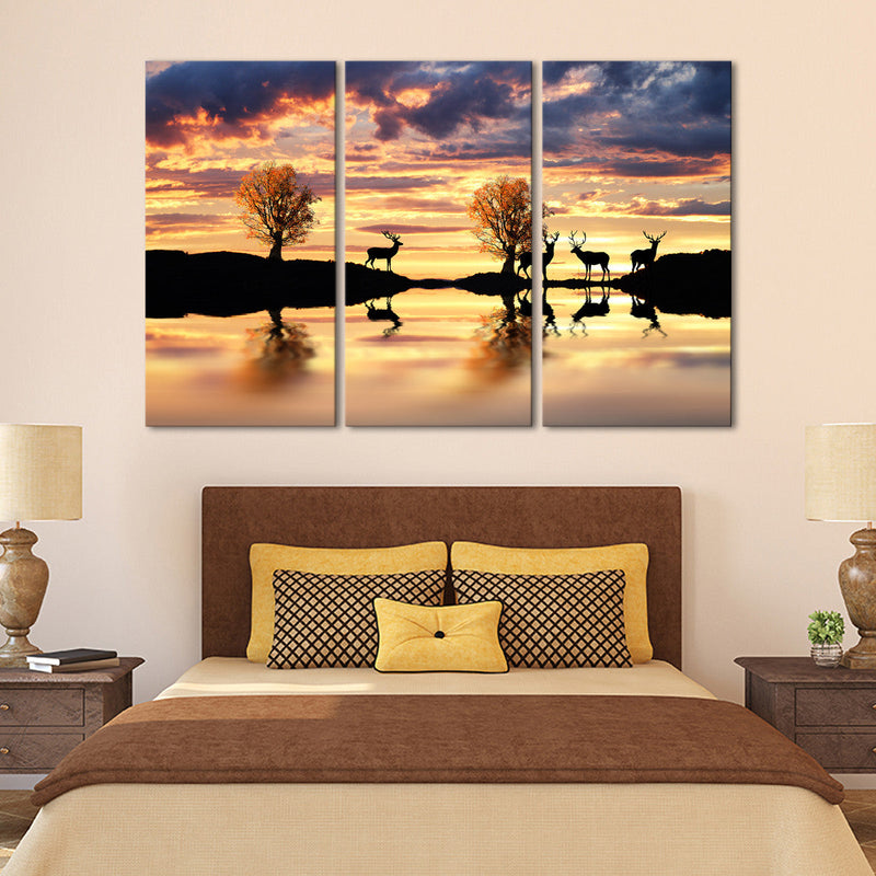 Lakeside Deer Wall Art