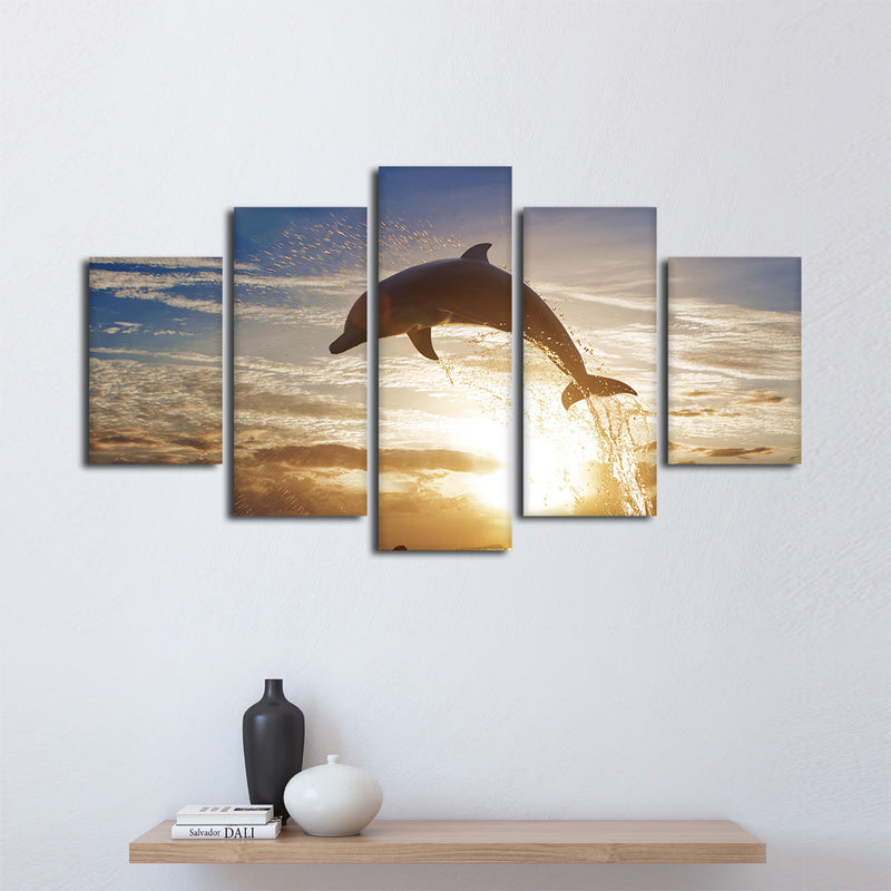 Jumping Dolphin Wall Art