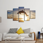 Jumping Dolphin Wall Art
