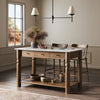 Dothan White Marble Kitchen Island | shipping 8/24/2025