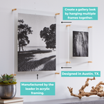 16x20" Photo Floating Acrylic Clear Picture Frame (Frame Size 19x23")
