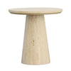 Avril Travertine Side Table | shipping 6/1/2025
