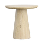 Avril Travertine Side Table | shipping 6/1/2025